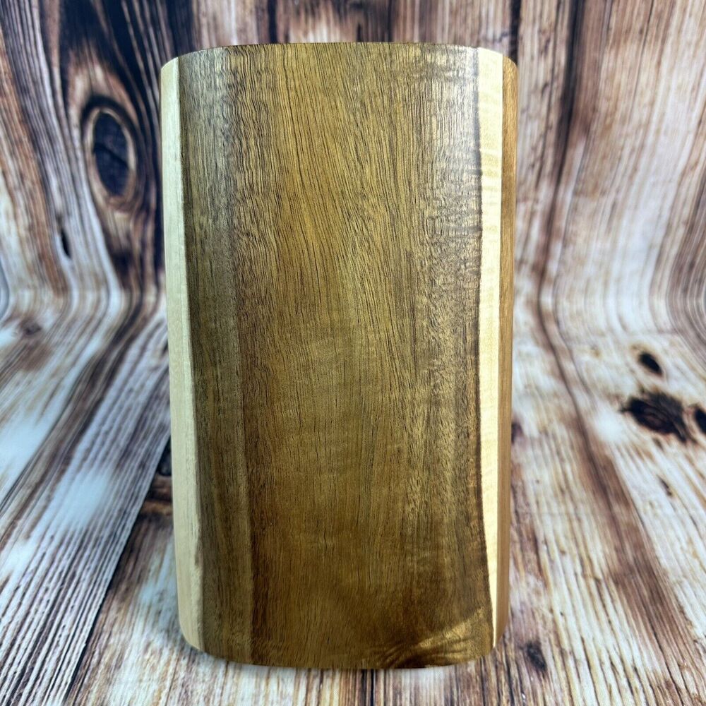 Mac Tools Knives Brown Wood Block ONLY 7 Slot Knife Holder Kitchen Storage - Picture 4 of 10